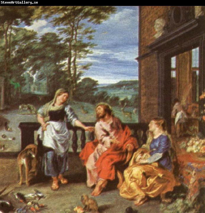 Peter Paul Rubens Christ at the House of Martha and mary